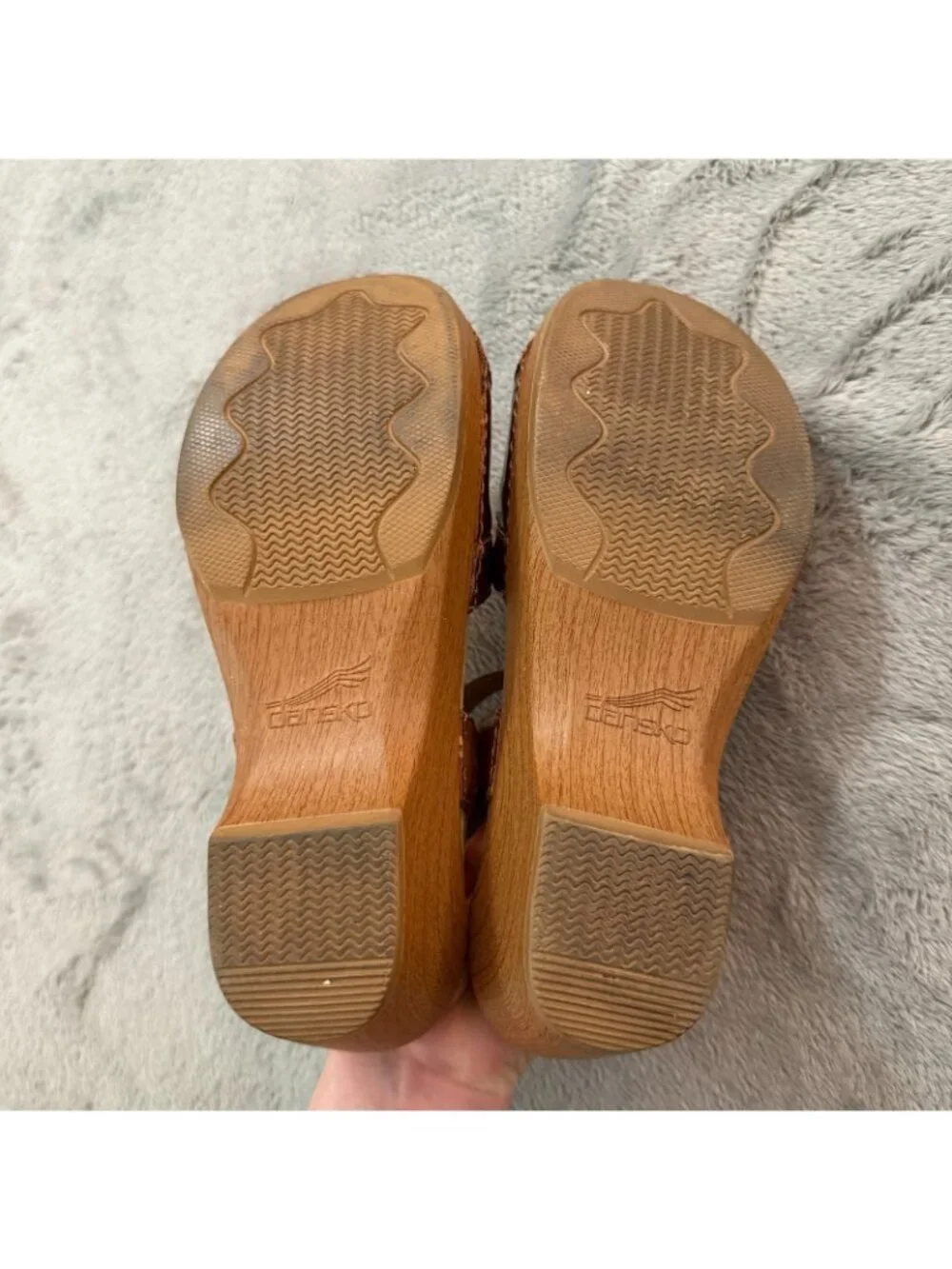 Dansko Sissy Sandals Bronze Metallic Leather Clogs Shoes Womens 36 US 5.5 6